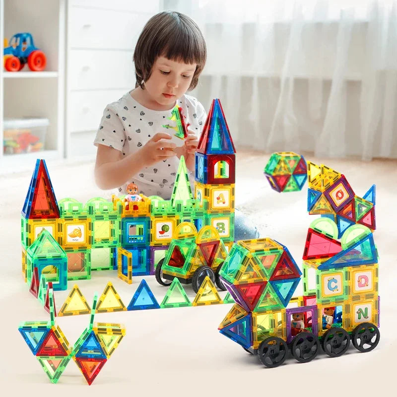 Magplayer Magnetic Building Blocks - STEM Puzzle Toy for Kids