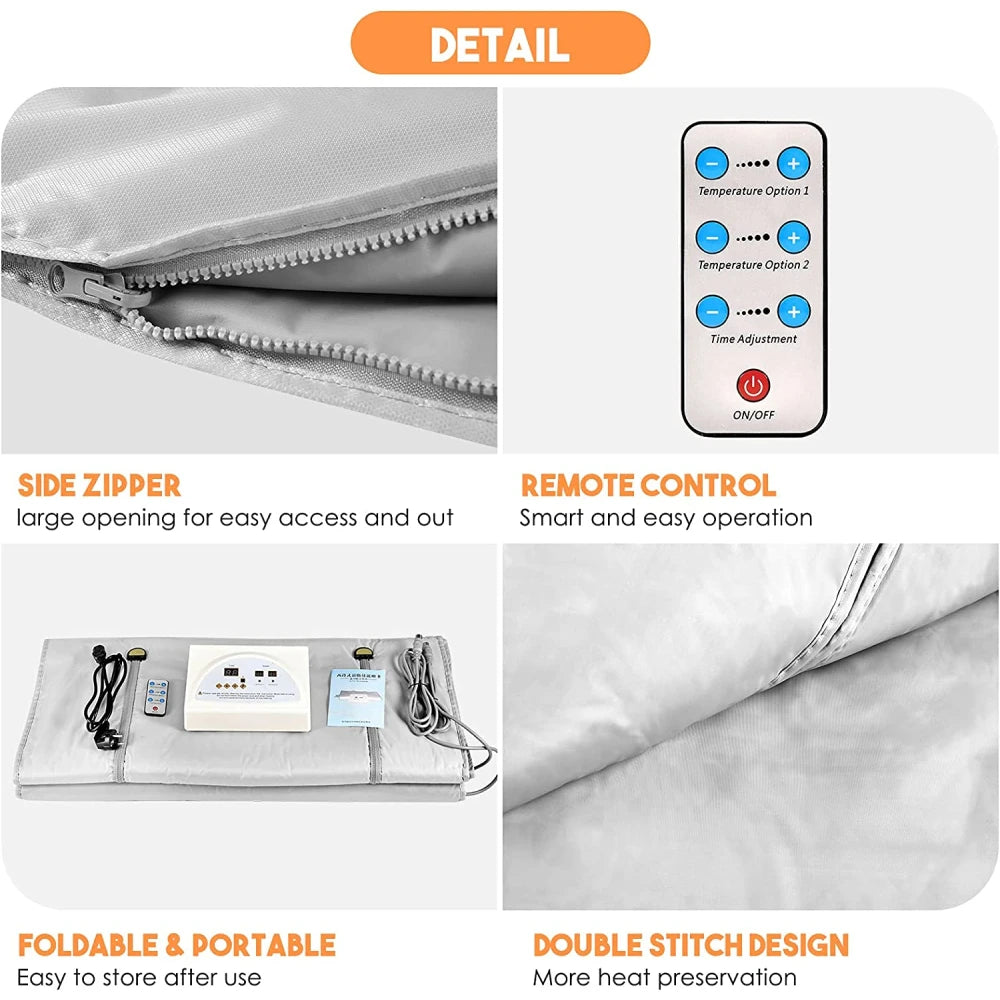 Waterproof Electric Sauna Blanket - Home Spa Heating Therapy