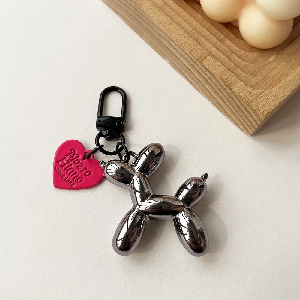 Adorable Acrylic Balloon Dog Keychains - Y2K Style Bag & Car Accessories for Women