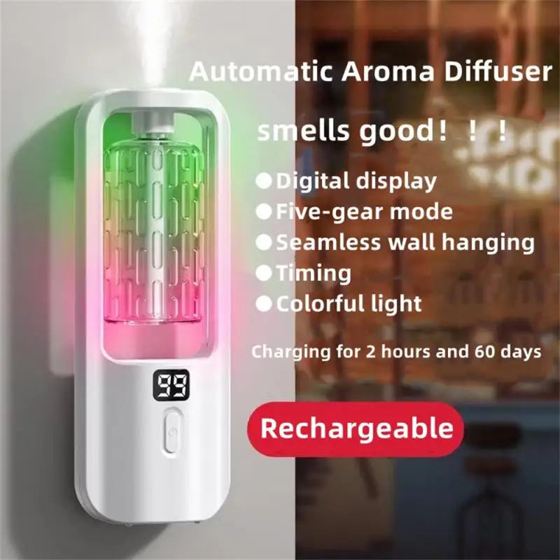 5gear Aroma Diffuser: Essential Oil Air Freshener with Colorful Lights for Home & Office