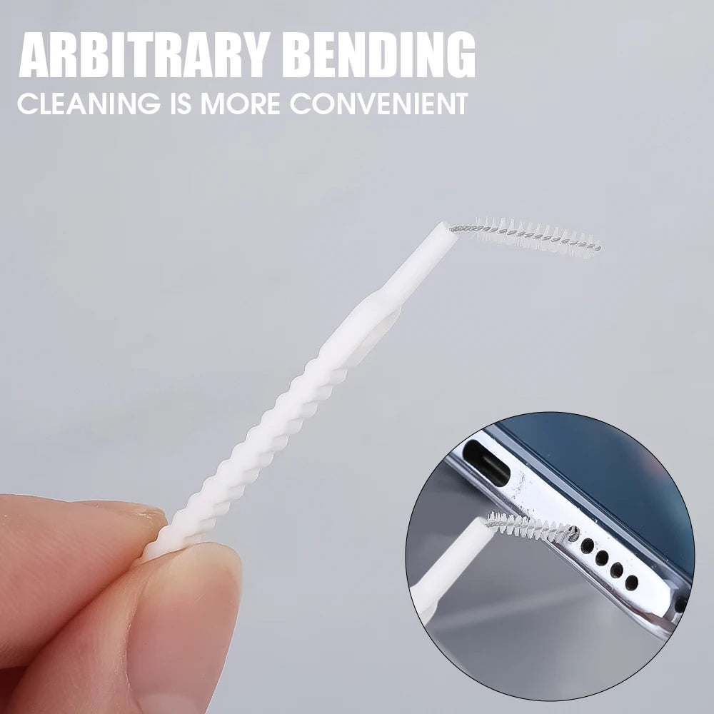 Versatile Mini Cleaning Brush Set - Shower, Keyboard, Phone Dust Remover