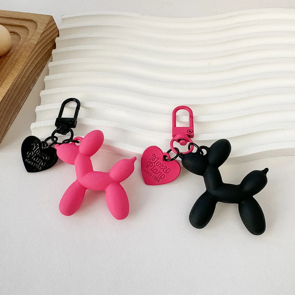 Adorable Acrylic Balloon Dog Keychains - Y2K Style Bag & Car Accessories for Women