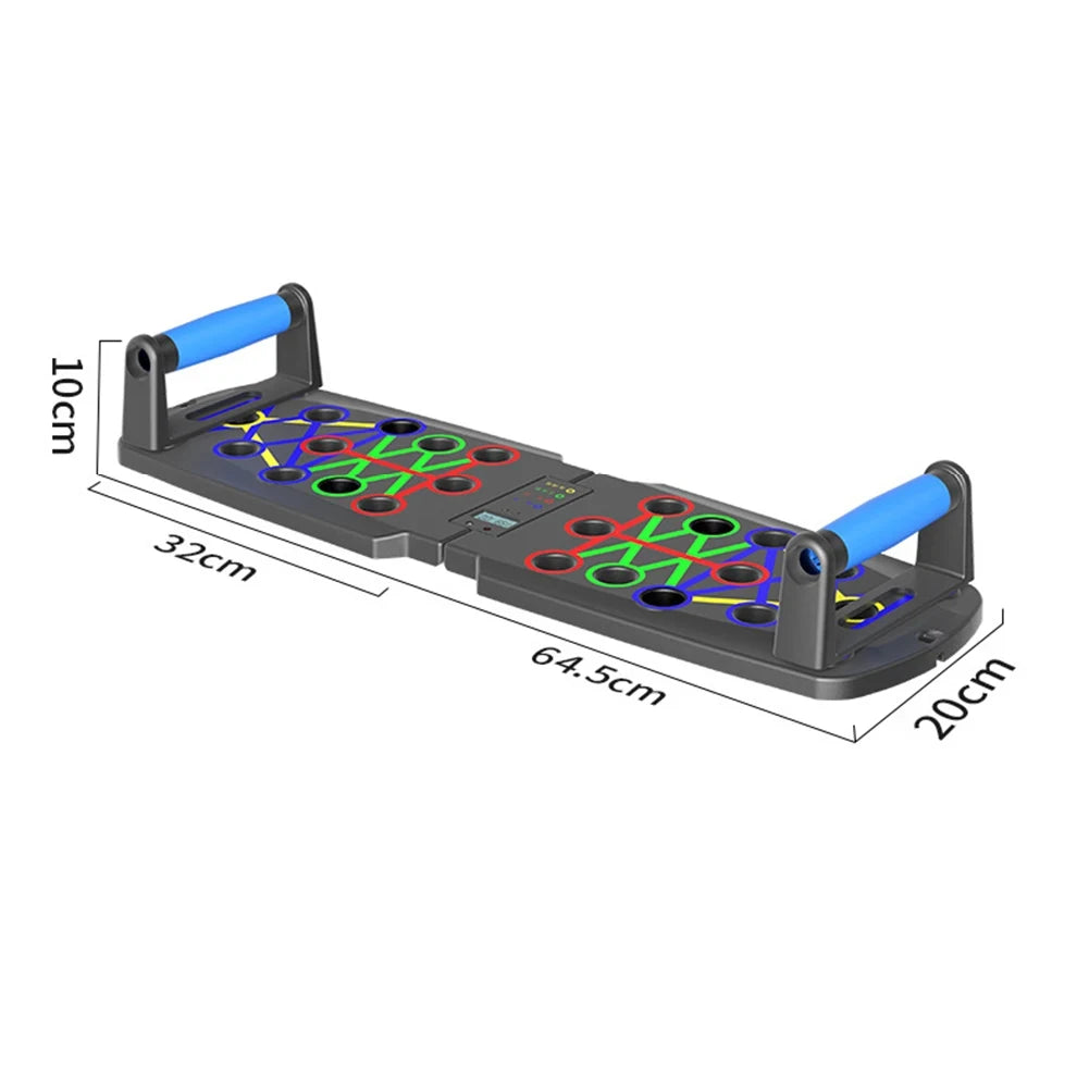 Foldable Push-Up Board: Automatic Strength Trainer for Chest, Abs, Arms & Back - Home Gym Fitness