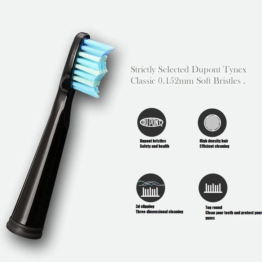 Seago & Fairywill Electric Toothbrush Replacement Heads - 4/8/12/16 Pack - DuPont Bristles for a Sparkling Clean