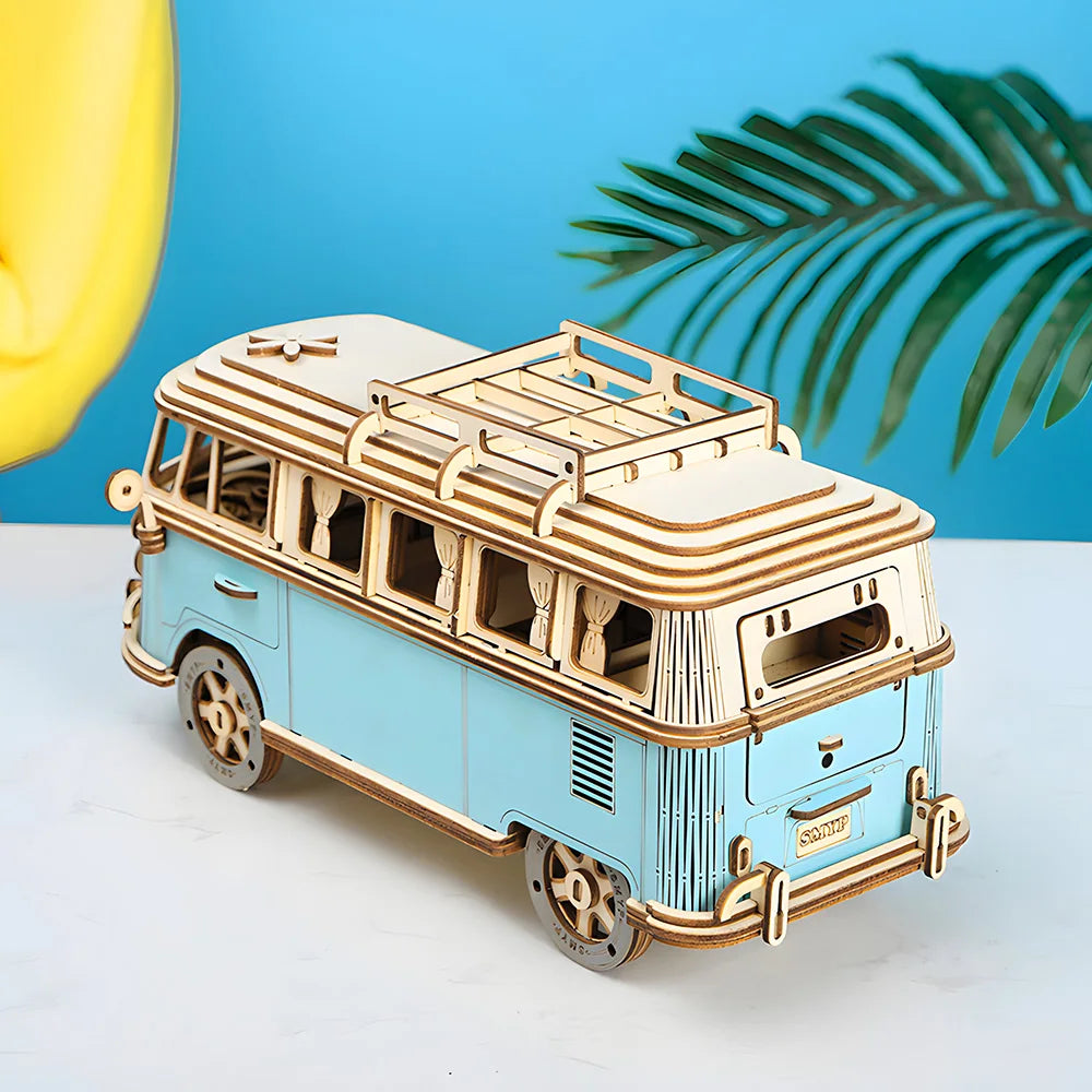 3D Wooden Montessori Model - DIY Car Craft & Party Game for Kids & Adults