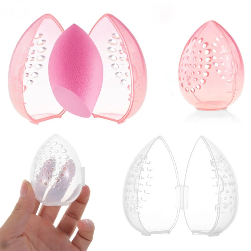 Portable Purple Silicone Makeup Sponge Holder - Soft, Stylish & Functional