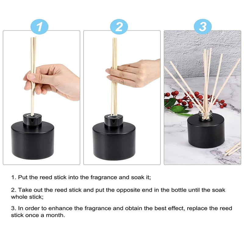 Bulk Reed Diffuser Sticks - Extra Thick Rattan for DIY Aromatherapy & Home Decor (2-3.5mm, 5-100pcs)