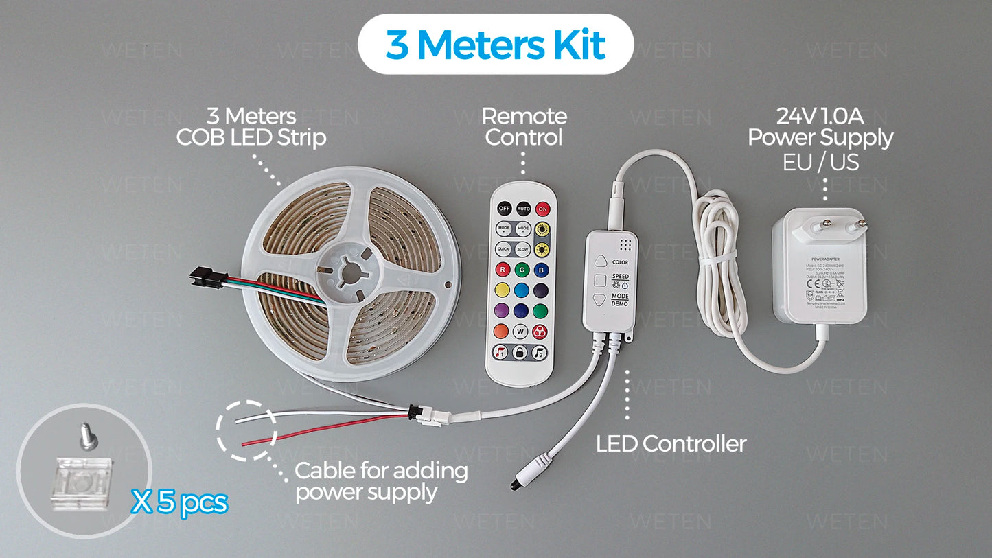 Vibrant Tuya Smart RGBIC LED Strip - Alexa & Google Home Compatible