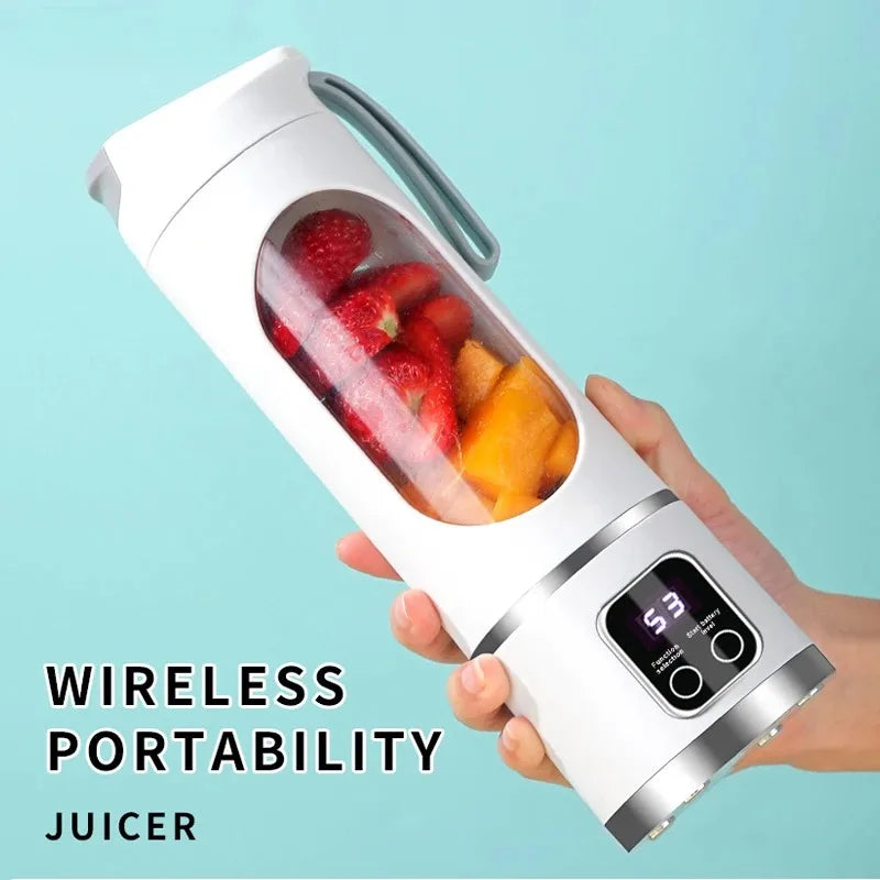 Compact Electric Juicer & Smoothie Blender - Portable, Multifunctional Fruit Mixer