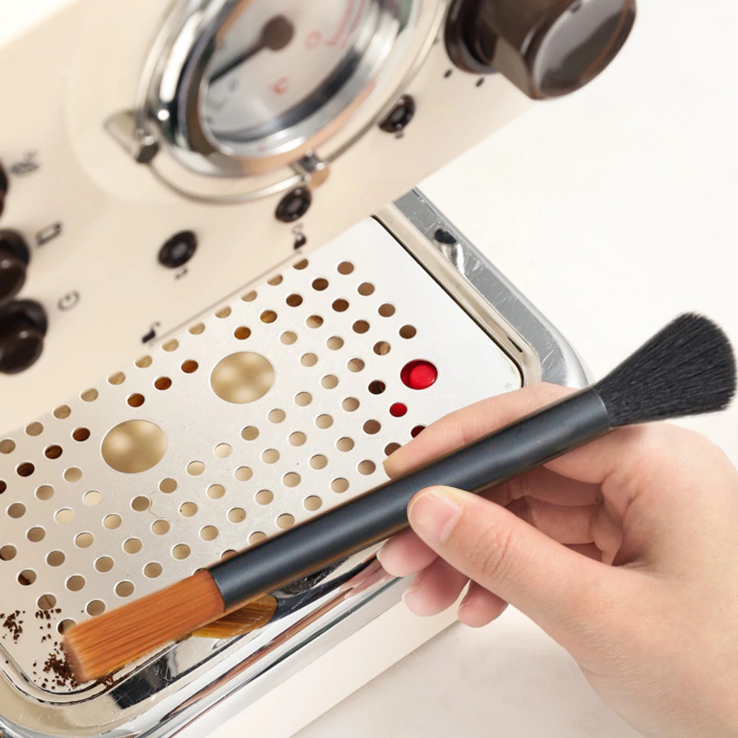 Barista's Best: Coffee Grinder & Brewing Brush Set