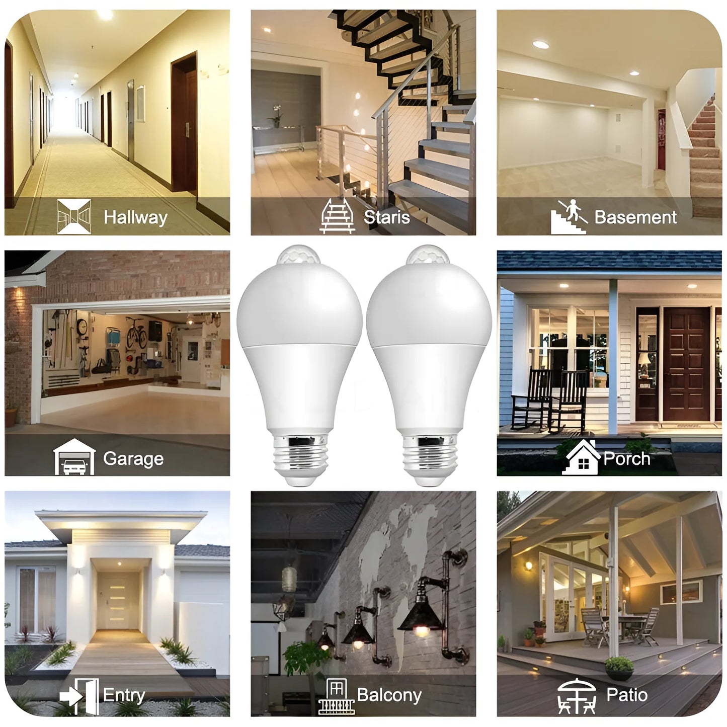 Smart LED Motion Sensor Light Bulb