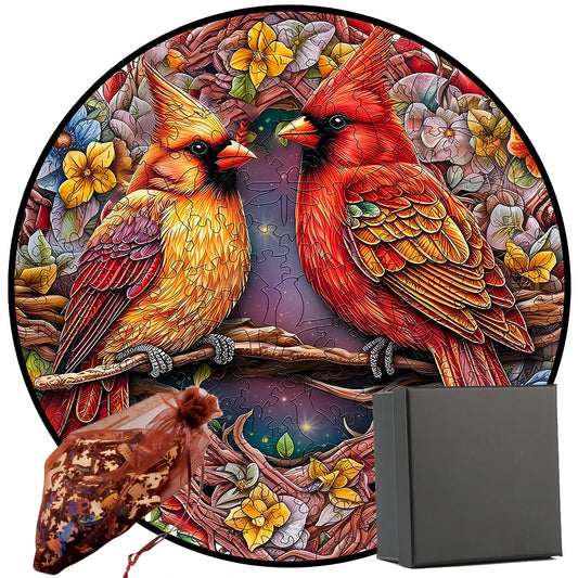 Charming Wooden Bird Jigsaw Puzzle - Fun & Educational Gift for All Ages