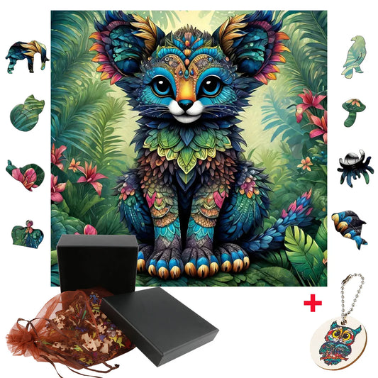 Vibrant Wooden Animal Jigsaw Puzzles - Fun & Interactive Games for All Ages