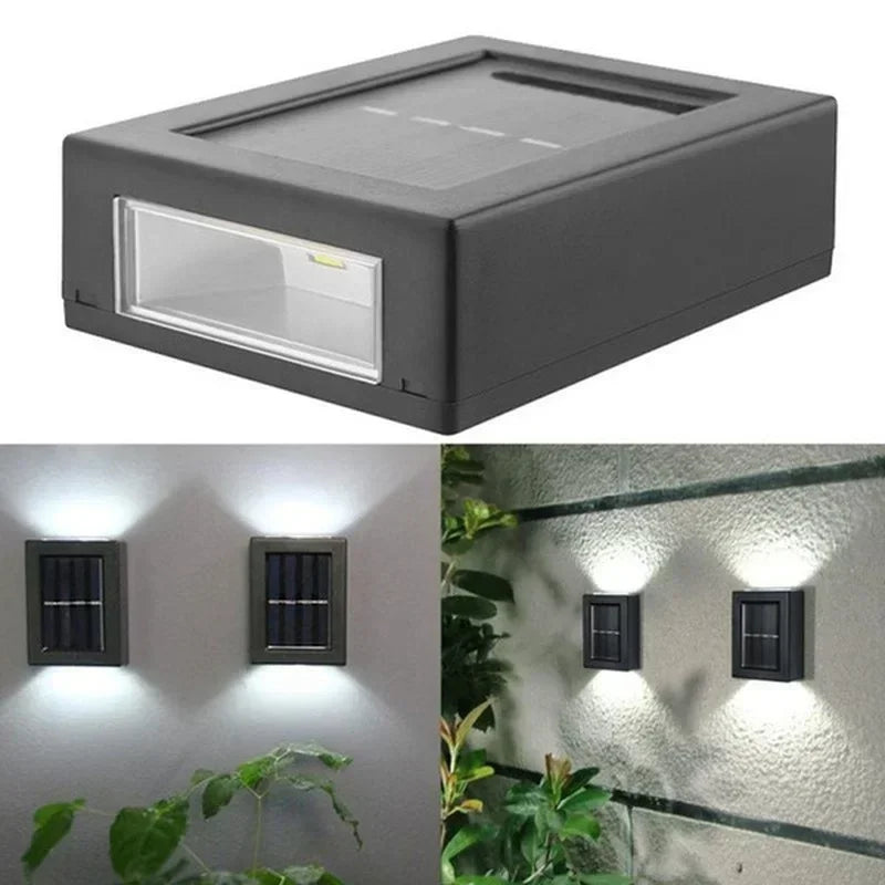 Waterproof Solar Up & Down Spot Lights - Outdoor Garden & Street Wall Decor