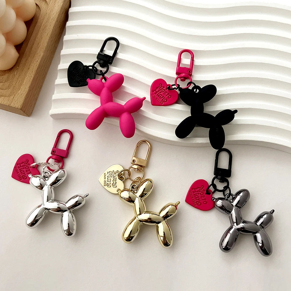 Adorable Acrylic Balloon Dog Keychains - Y2K Style Bag & Car Accessories for Women