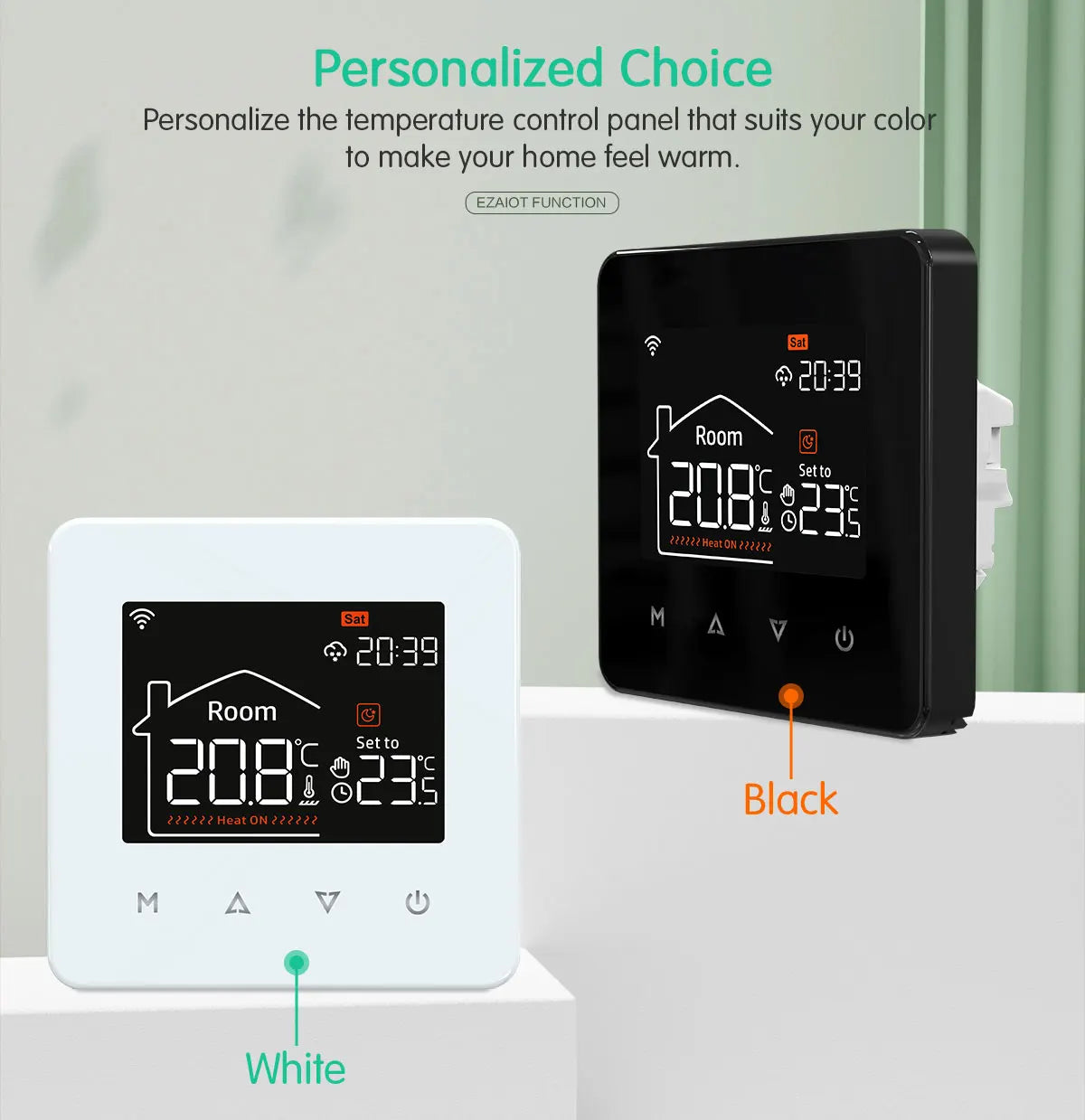 Smart WiFi Thermostat for Floor Heating & Gas Boilers - Works with Google & Alexa