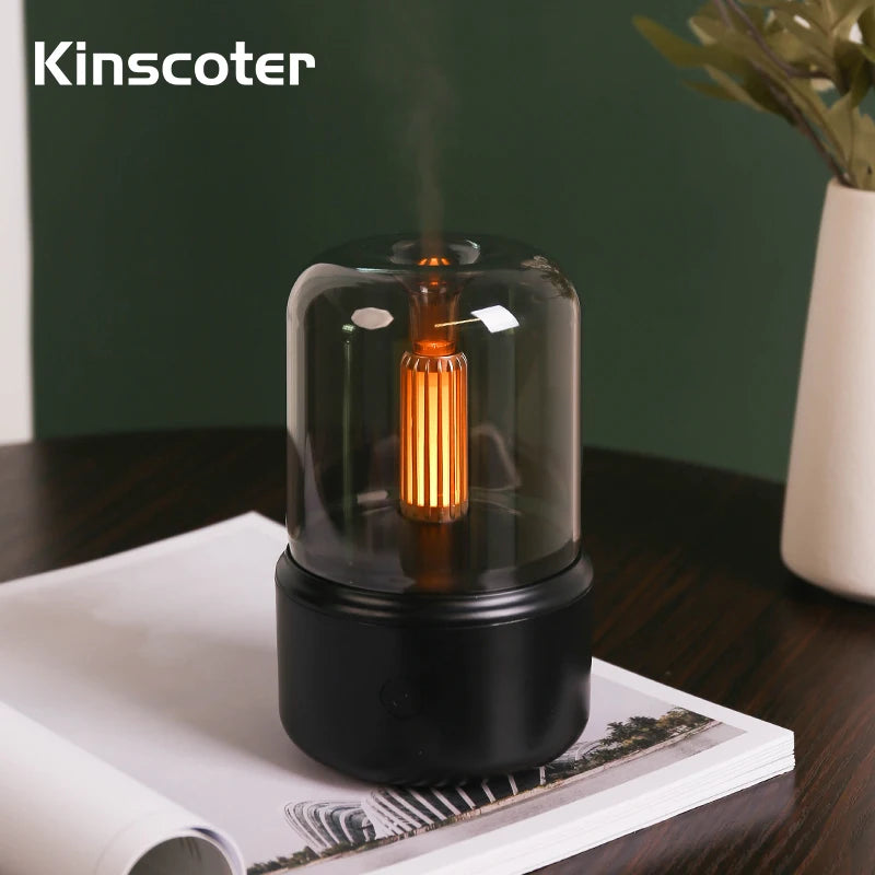 KINSCOTER USB Aromatherapy Diffuser - Mini Ultrasonic Humidifier for Bedroom