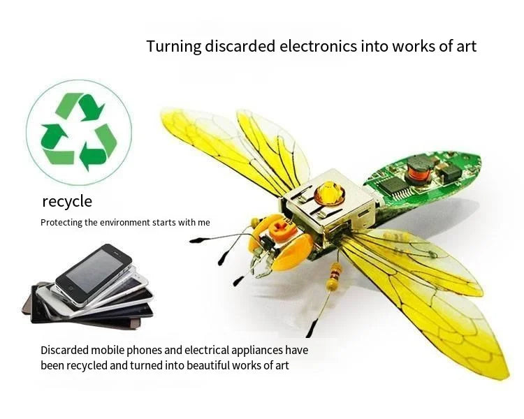 STEM DIY Robotic Insects - Fun, Non-Soldered Science Kit for School Competitions