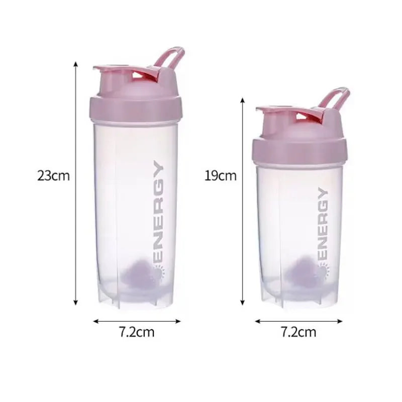 Large Capacity Sports Shaker Cup - 500/700ml Protein Blender with Scale