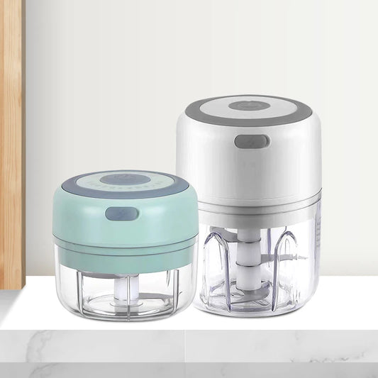 Compact Wireless Garlic & Veggie Chopper - Mini Electric Blender 100/250ML