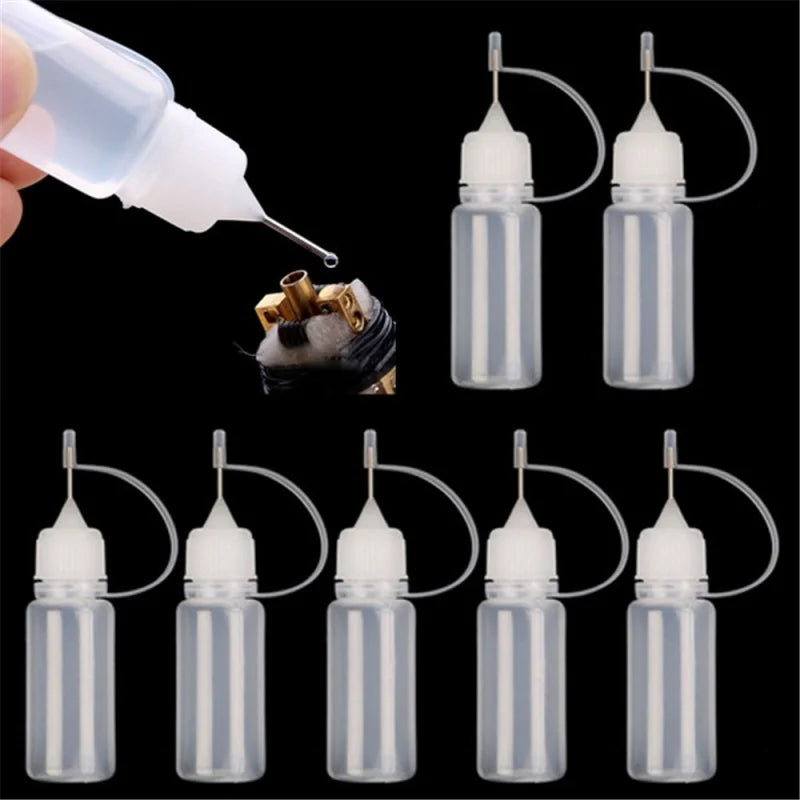 Reusable Needle Tip Glue Bottles - Perfect for Paper Quilling & DIY Crafts (5 Pack)